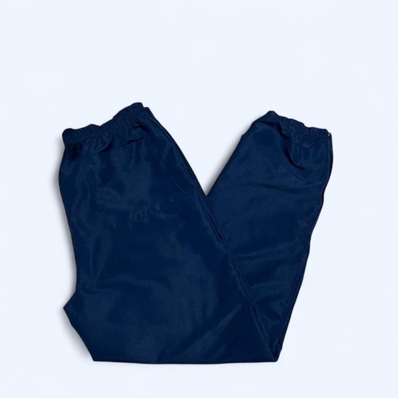 Navy Blue David Taylor Gym Y2K Lightweight Track Pants - Picture 1 of 9